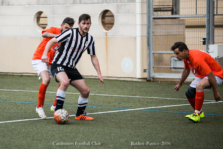 Carabiniers Football Club match 25 avril 2016, Match 25avril16 2à1-77