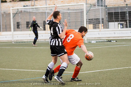 Carabiniers Football Club match 25 avril 2016, Match 25avril16 2à1-89