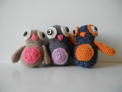 Les amigurumis de Vivie par sylpasse, Chouettes8