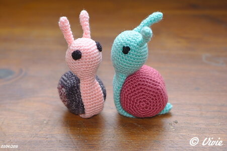 Les amigurumis de Vivie par sylpasse, Escargot4