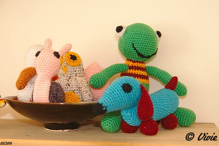 Les amigurumis de Vivie par sylpasse, Gros&petits