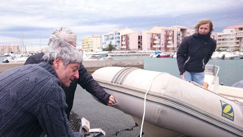 mai-juin 2016 - 1eres mises à l'eau, 1ere mise à l'eau... à ce moment là on y croit encore ;-)
