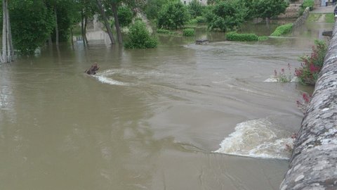 Inondations région de Nemours - 1er et 3 juin 2016 - Photos et Vidéos, Grez-sur-Loing