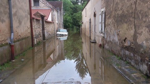 Inondations région de Nemours - 1er et 3 juin 2016 - Photos et Vidéos, Moret-sur-Loing