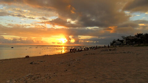 1er jour à La Réunion, Coucher de soleil sur le lagon de St Pierre