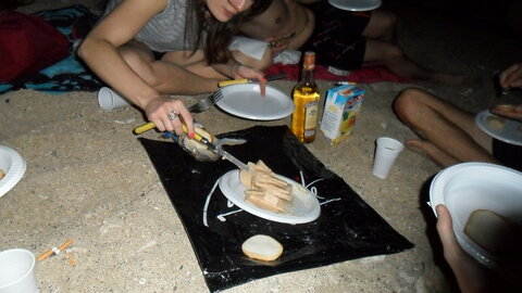 1er jour à La Réunion, Foie gras sur la plage (une grande première !!)
