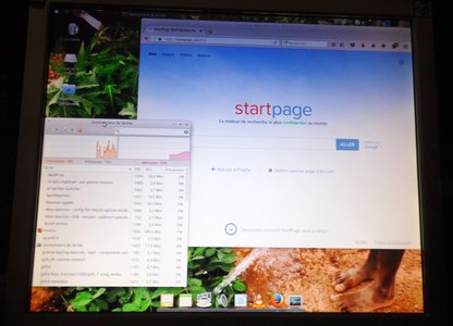 un mini ordinateur, test Internet