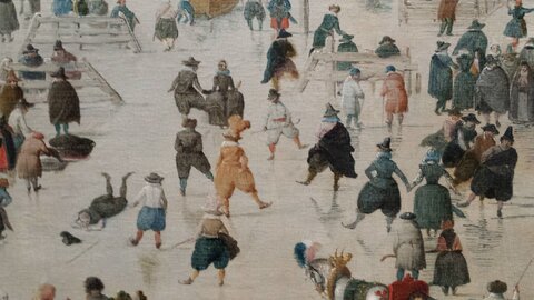 Amsterdam Août 2016 - Reijksmuseum, Les Patineurs - Hendrick Avercamp 2 - 1608