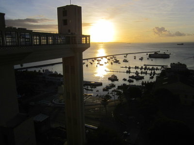 Brasil, Coucher de soleil avec l'elevador