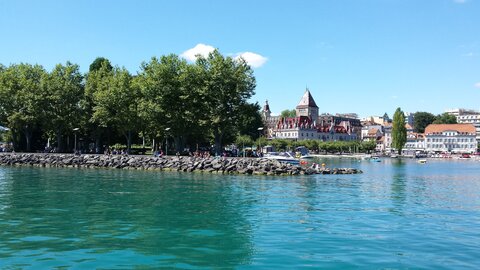 Léman August 2016 - Croisière 'Belle Epoque', 030 - arrivée Ouchy