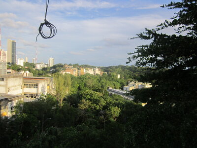 Brasil, La vue depuis la salle d’’atelier à la fac