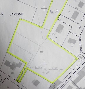Maison Lavausseau, plan_cadastre_decoupe