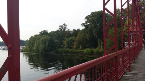 Berlin - Ausflug am Grünen Band - Septembre 2016, Tegeler See Sechserbrücke 1