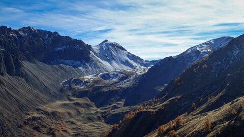 Reconnaissance au lac de la dent, Col  de Reyssas au fond du vallon de Tissap