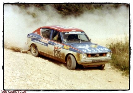 RALLYE 1000 PISTES 1978, datsun cherry120A 1000Pi 78