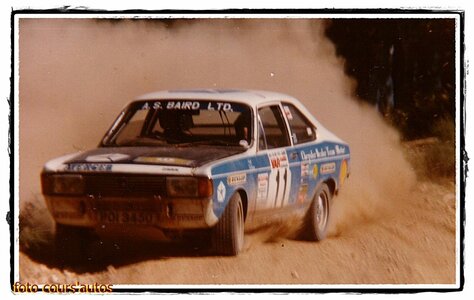 RALLYE 1000 PISTES 1978, eyremansell wilson chrysler avenger 5 ® 1000Pi 78