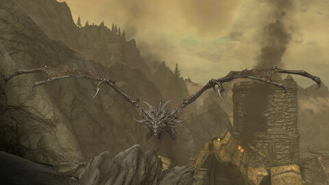 Captures d'écran de jeux videos_les dragons, Skyrim SE 2016_007_Liberation