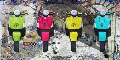 ALBUM BERNARD, MONTAGE VESPA