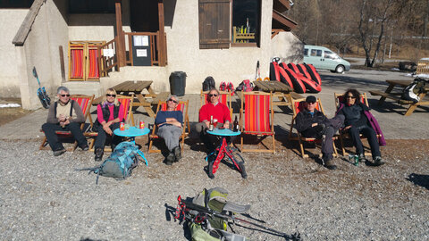 Randonnée du 26/02/2017 au sommet de la Fourche, Après l'effort le r.....