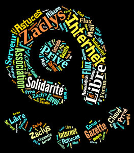 T-shirt Zaclys logos, nuage mot zaclys a sombre_2
