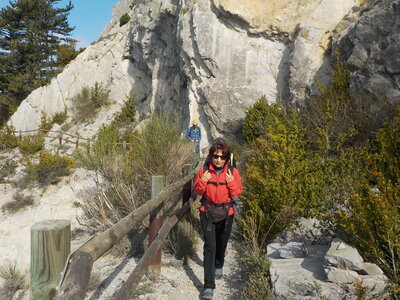 TROU DE L'ARGENT 21 03 2017 : 9.7 km, 4  h de marche, 705 m de dénivelé positif cumulé, P2, T2. Météo : temps nuageux à couvert, un peu de vent sur les crêtes., Départ de la Baume