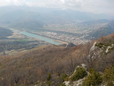 TROU DE L'ARGENT 21 03 2017 : 9.7 km, 4  h de marche, 705 m de dénivelé positif cumulé, P2, T2. Météo : temps nuageux à couvert, un peu de vent sur les crêtes., Vue depuis l'entrée du Trou de l'Argent
