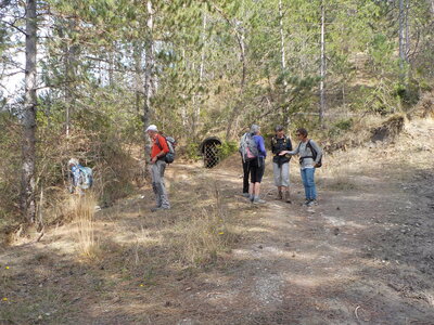 TROU DE L'ARGENT 21 03 2017 : 9.7 km, 4  h de marche, 705 m de dénivelé positif cumulé, P2, T2. Météo : temps nuageux à couvert, un peu de vent sur les crêtes., Source peu avant le hameau de la Baume