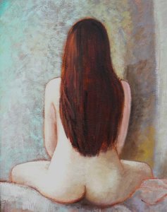 Peintures de nus, NUE 6 - huile dim 92x73