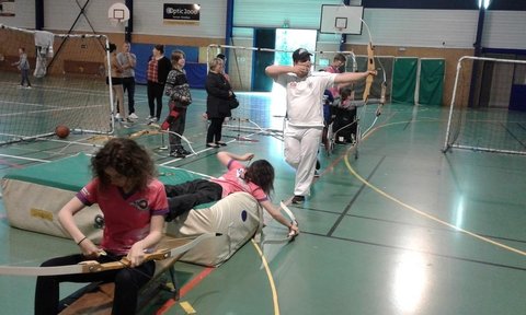 Journée sport et handicap à Aizenay 20 mai 2017, 20170520_163805