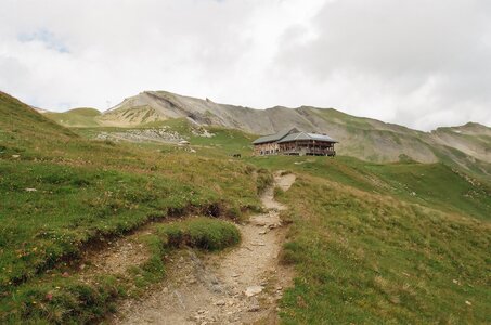 20170703-19 GR 5 2017 Thonon - Modane, 20170711-16 12 07 17 Le refuge du col de la Croix du Bonhomme vu de la crête des Gittes