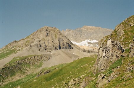 20170703-19 GR 5 2017 Thonon - Modane, 20170719-01 19 07 17 La pointe de Rosset _ à gauche _ la Dent Parrachée _ à droite