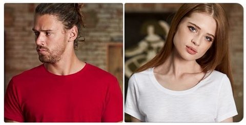 Mes images (public), Tee-shirt-Zaclys col homme femme