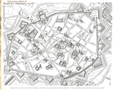 Dijon ., plan de dijon - 1790
