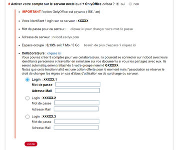 cloud docs, Collaborateurs