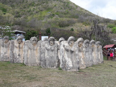 La Martinique avril 2018, hommage à des esclaves morts en mer 