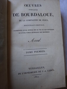 Lot de livres  BOURDALOUE, DSC00704