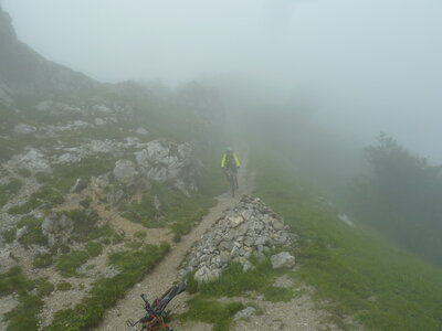 VTT Drôme, détour du tunel du col de la Bataille