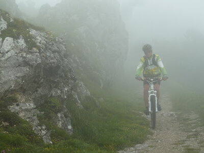 VTT Drôme, détour du tunel du col de la Bataille