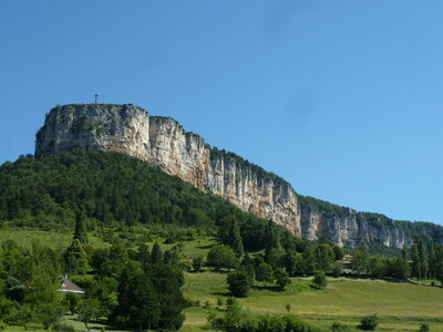 VTT Drôme, croix du Vellan à Plan de Baix