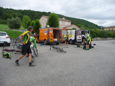 VTT Drôme, départ1