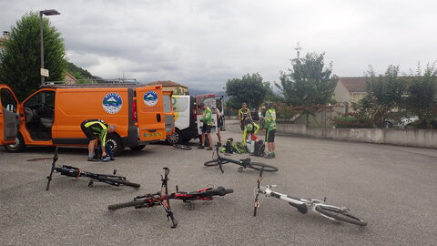 VTT Drôme, départ2