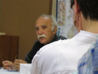 2018 Palestine , 052 rencontre avec Michel Warschawski