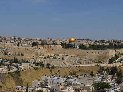 2018 Palestine , 053 Jérusalem vue de la terrasse de la Maison d’’Abraham
