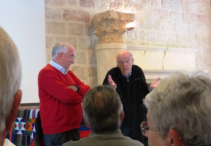 2018 Palestine , 069 Jérusalem: couvent St Etienne JJ Pérennès et J Michel de Tarragon de l’’Ecole biblique