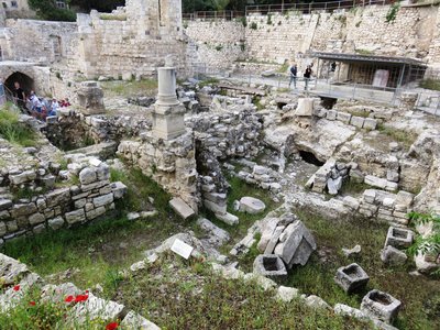2018 Palestine , 075 Jérusalem: la piscine de Bethesda
