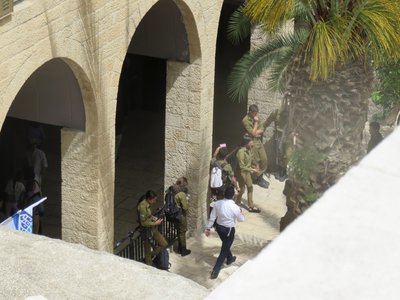 2018 Palestine , 105 Jérusalem: le Cardo vue du sommet de la synagogue Yehuda He Hassid