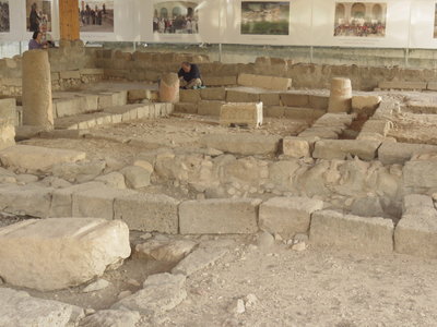 2018 Palestine , 210 Magdala la synagogue