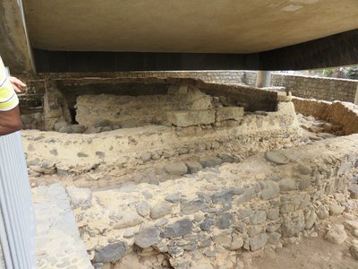 2018 Palestine , 226 Capharnaüm: la maison de Pierre (sous l’’église)