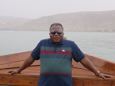 2018 Palestine , 253 sur le lac de Tibériade: Eugène