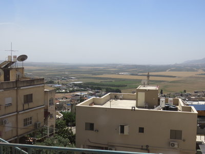 2018 Palestine , 283 la vallée de Jezrael sous le Mont Thabor